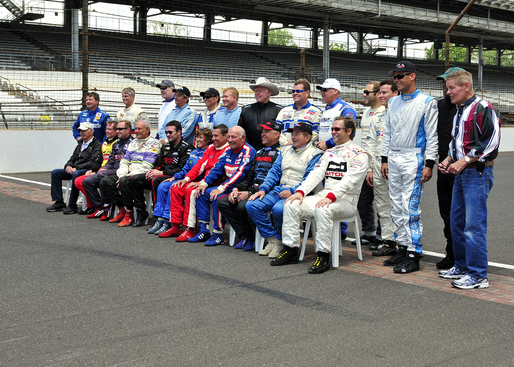 Indy 500 drivers meet on the bricks