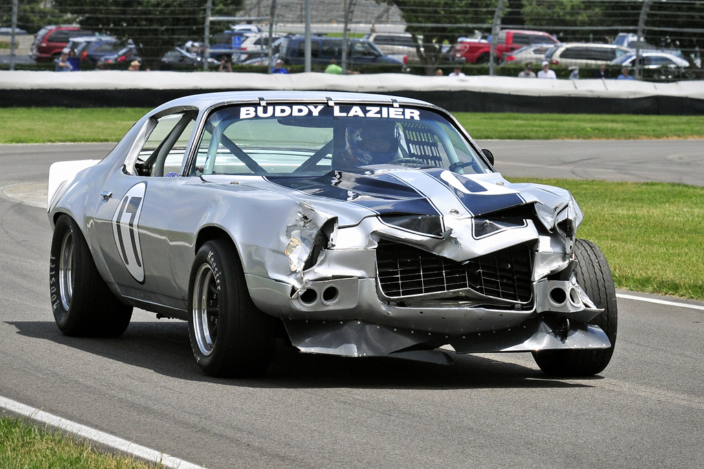 Buddy Lazier after a mishap...