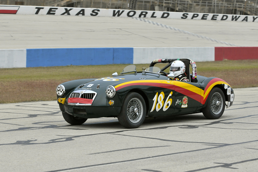Lou Marchant in her '59 MG A