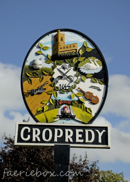 sign for Cropredy music festival