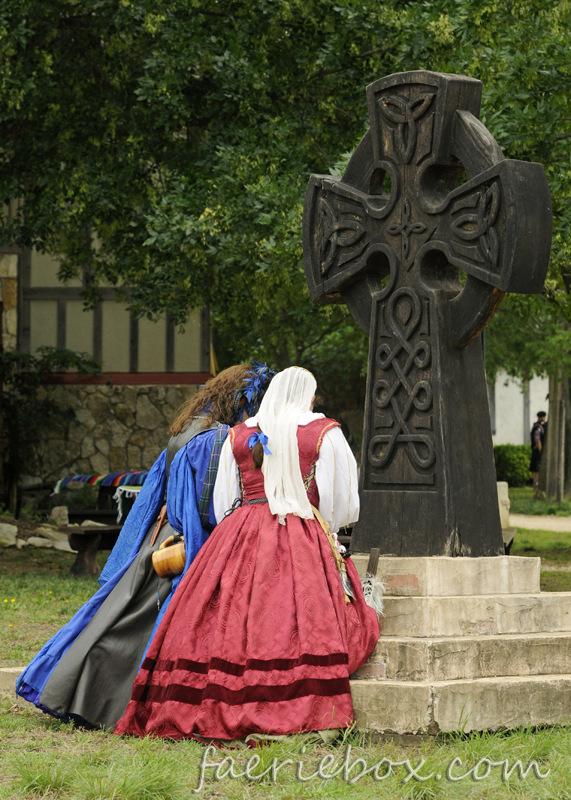 praying at the Market Cross