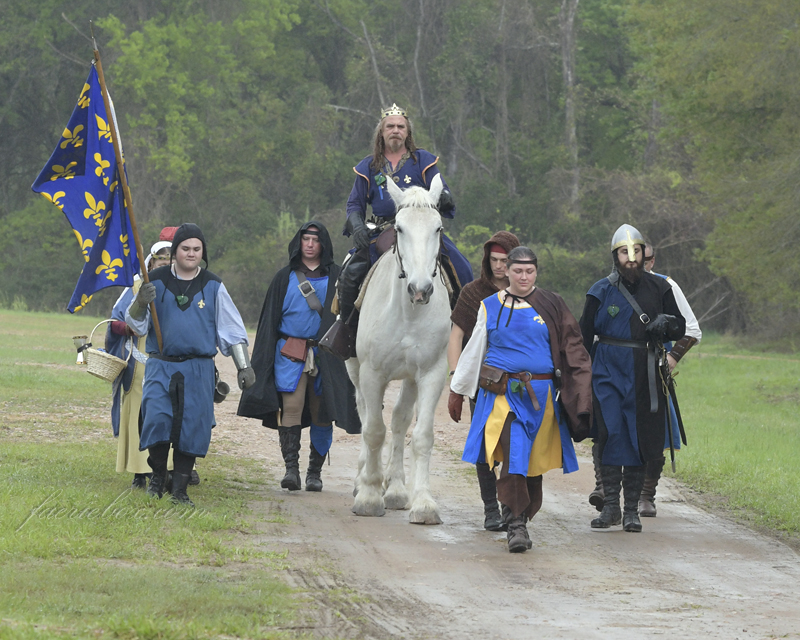 with his entourage at Sherwood, 2017