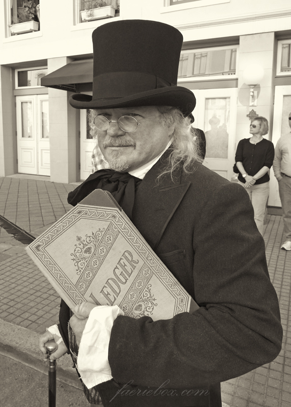 as Ebenezer Scrooge, Dickens, 2010