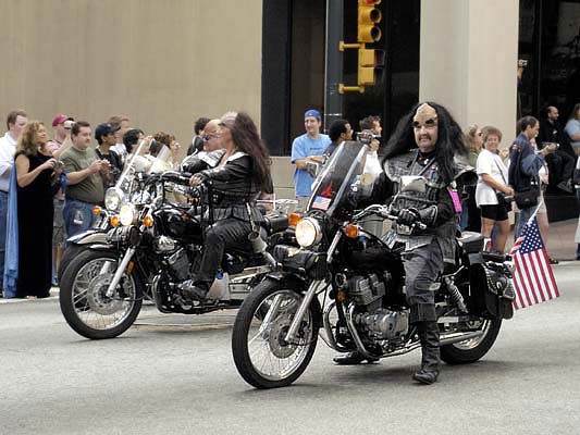 Klingon riders on Parade